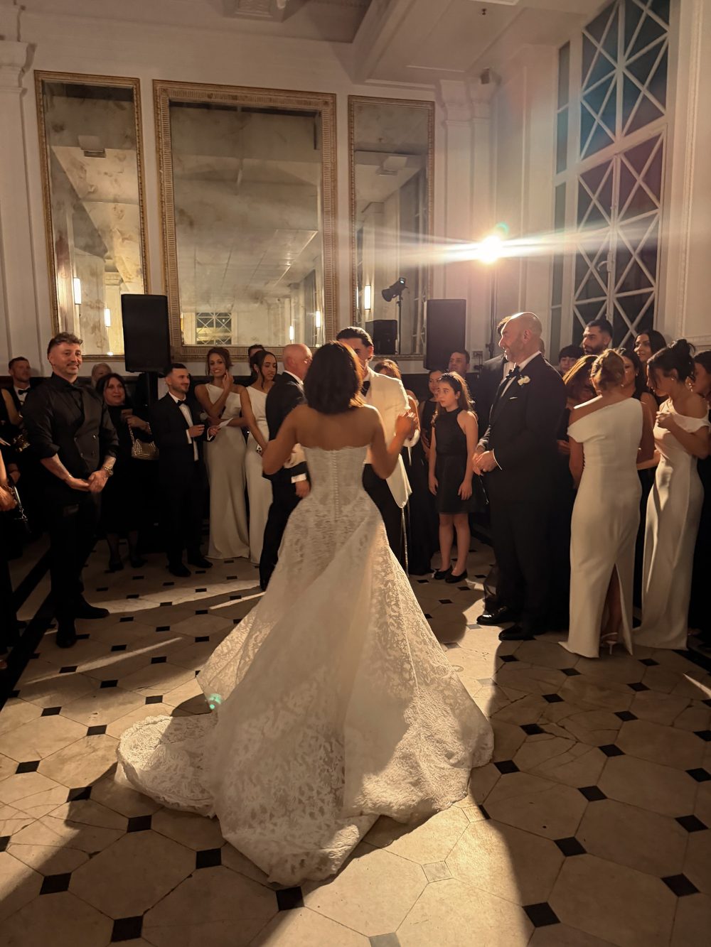 First dance in a grand ballroom
