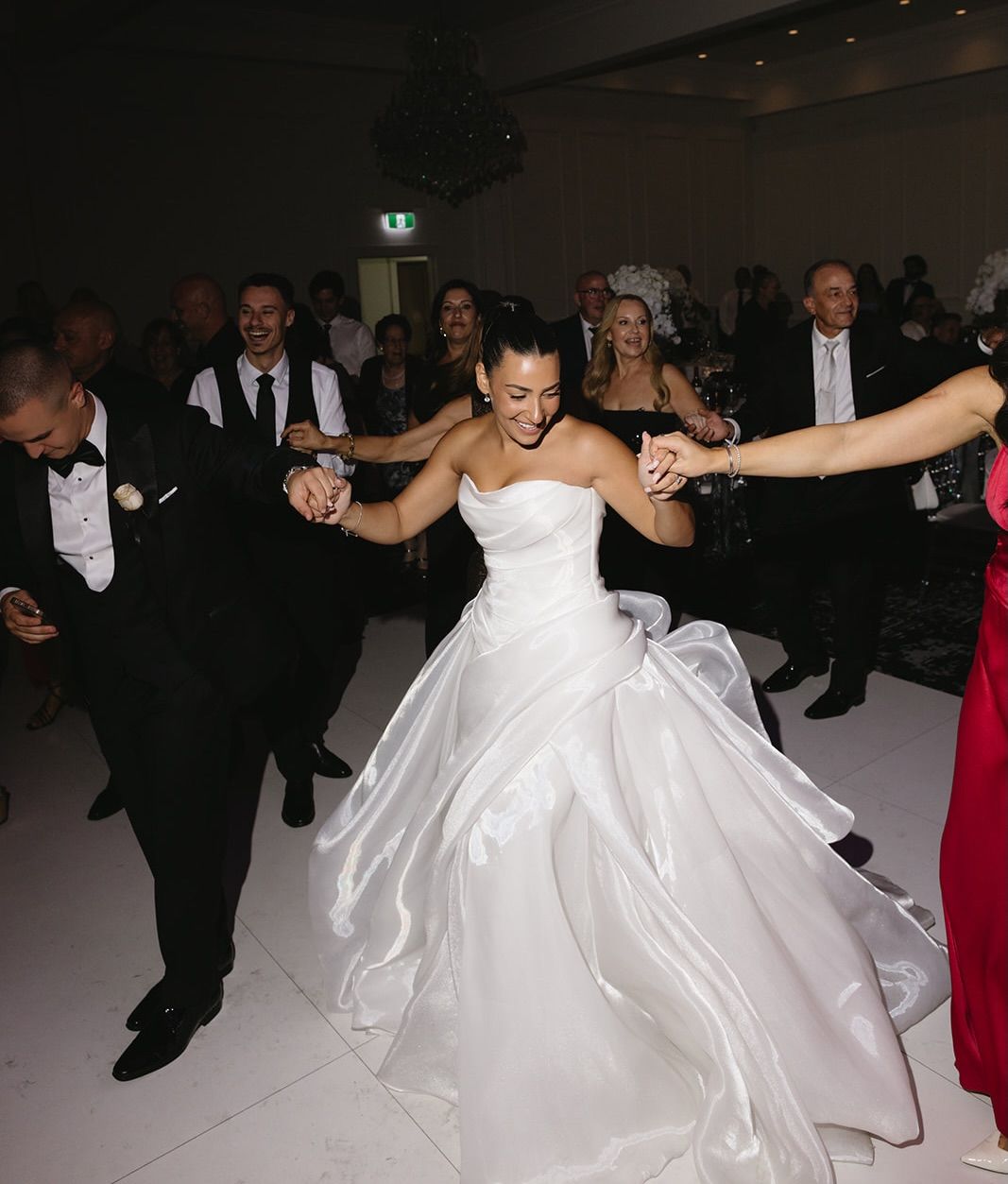 Bride and groom on the dance floor